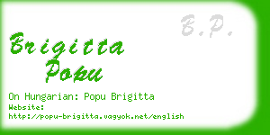 brigitta popu business card